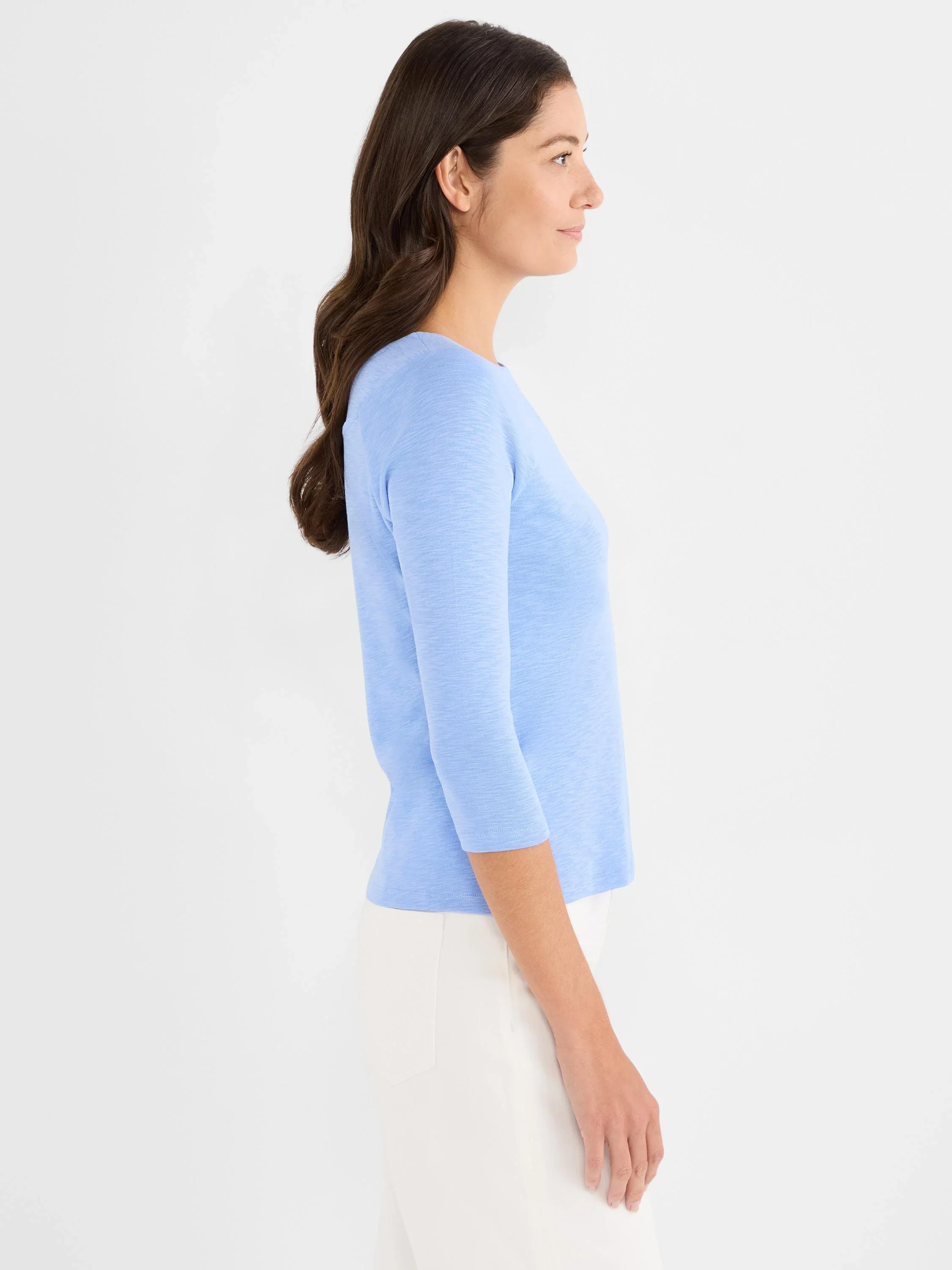 3/4 Sleeve Ballet Boat Neck Top - Image 3