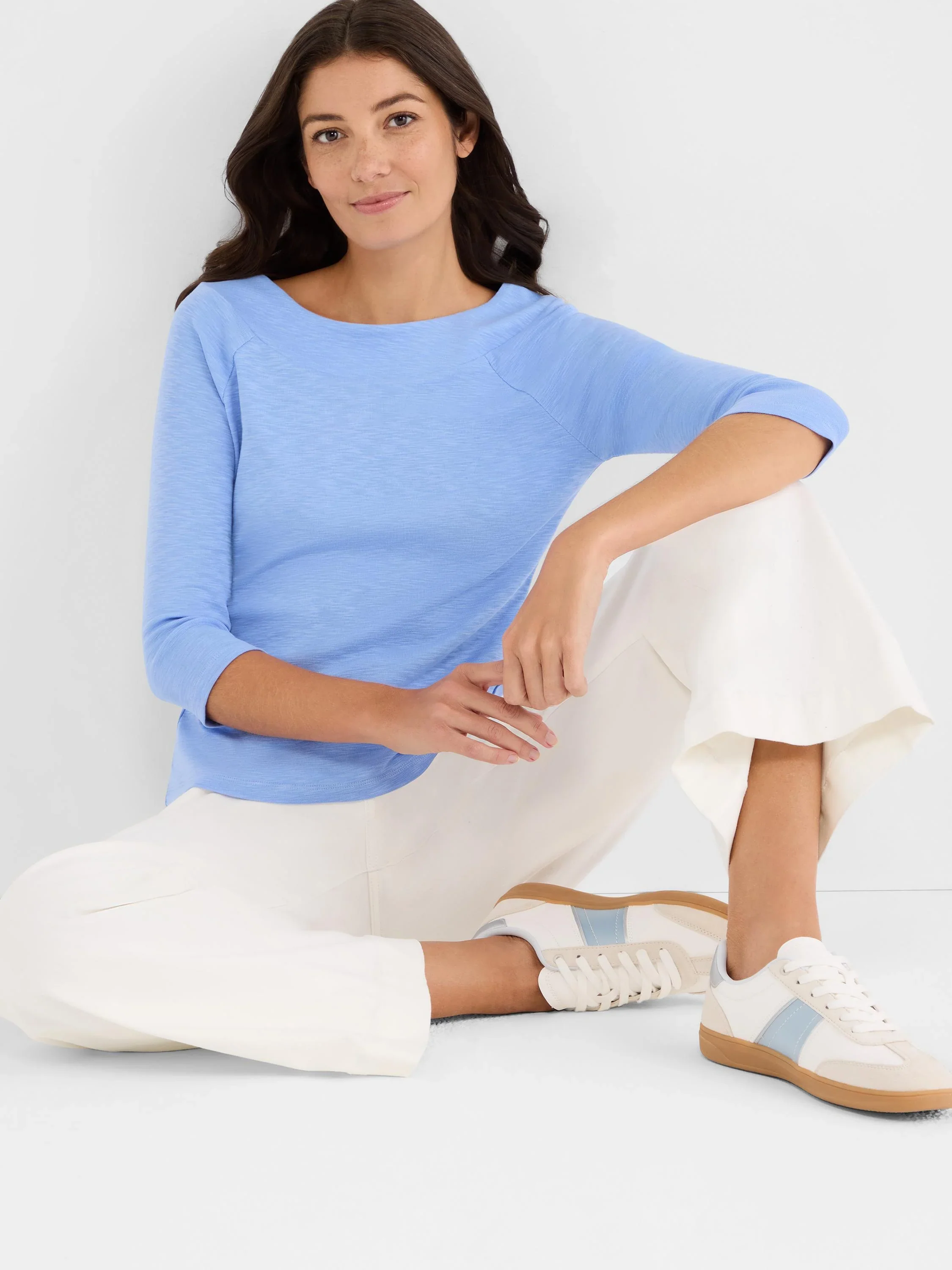 3/4 Sleeve Ballet Boat Neck Top - Image 5