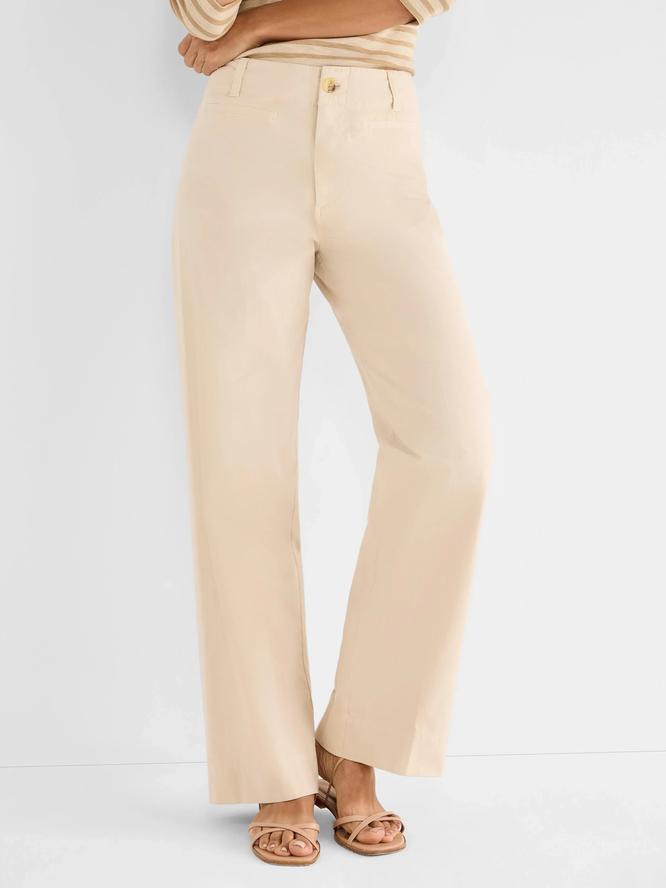 31" Highland Wide Leg Soft Stretch Pant - Image 5