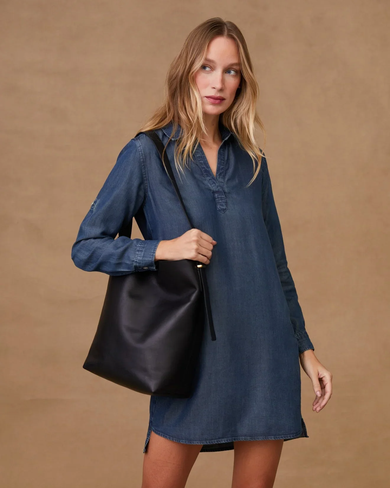 Long Sleeve A-Line Dress - Image 13