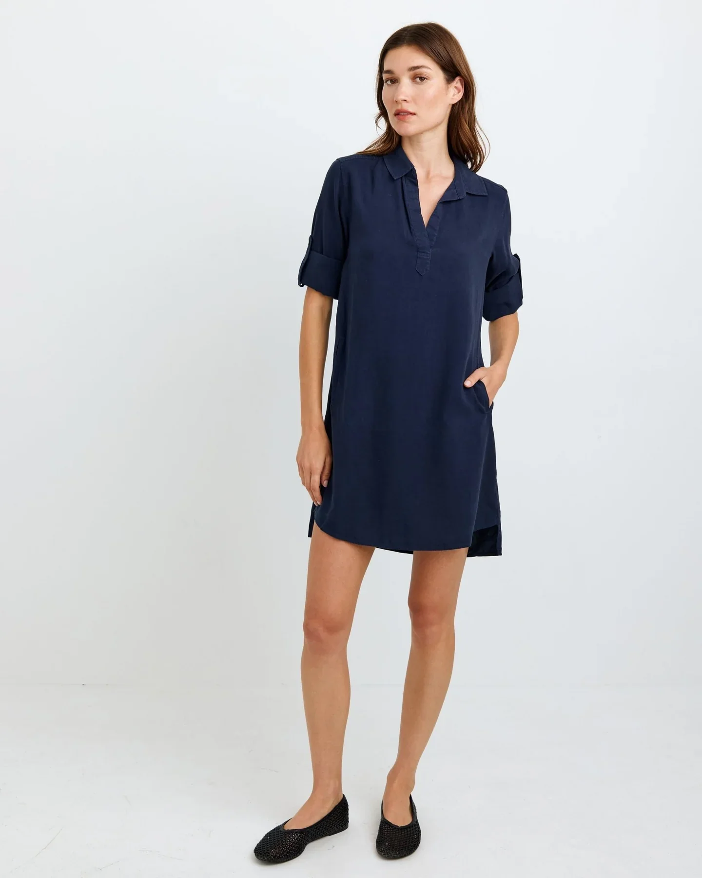 Long Sleeve A-Line Dress - Image 3