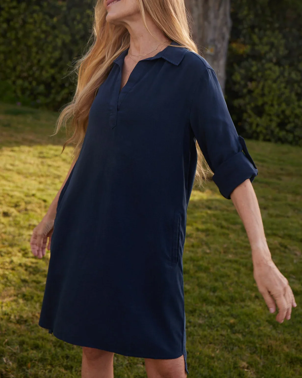 Long Sleeve A-Line Dress - Image 5