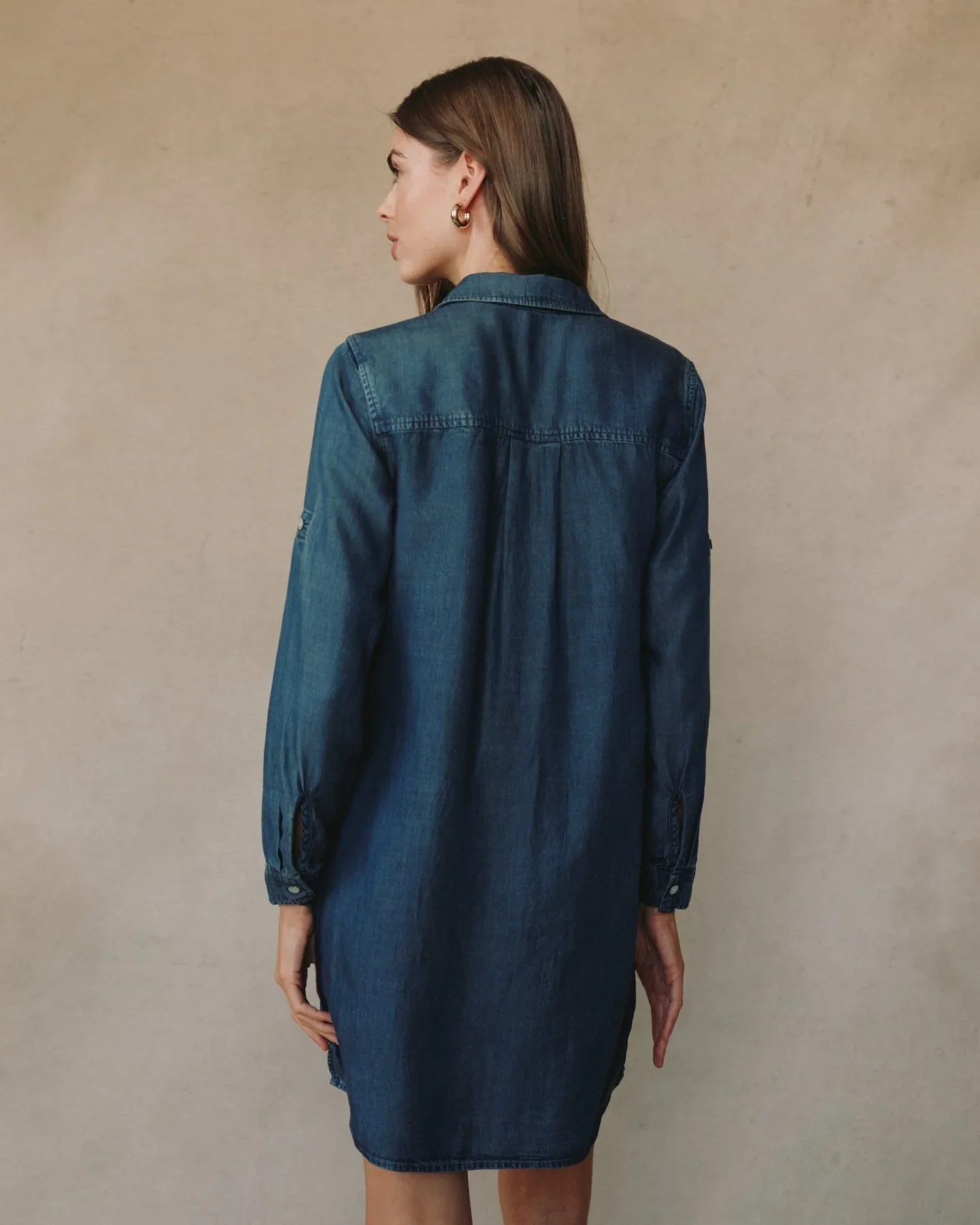 Long Sleeve A-Line Dress - Image 9