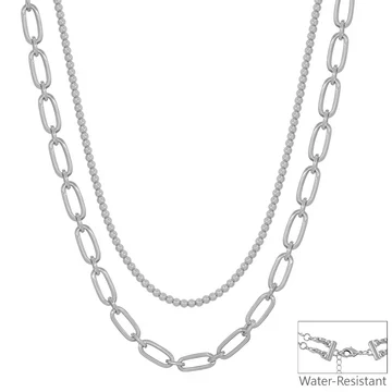 Beaded Open Chain Multi Way 16"-18" Necklace - Image 3