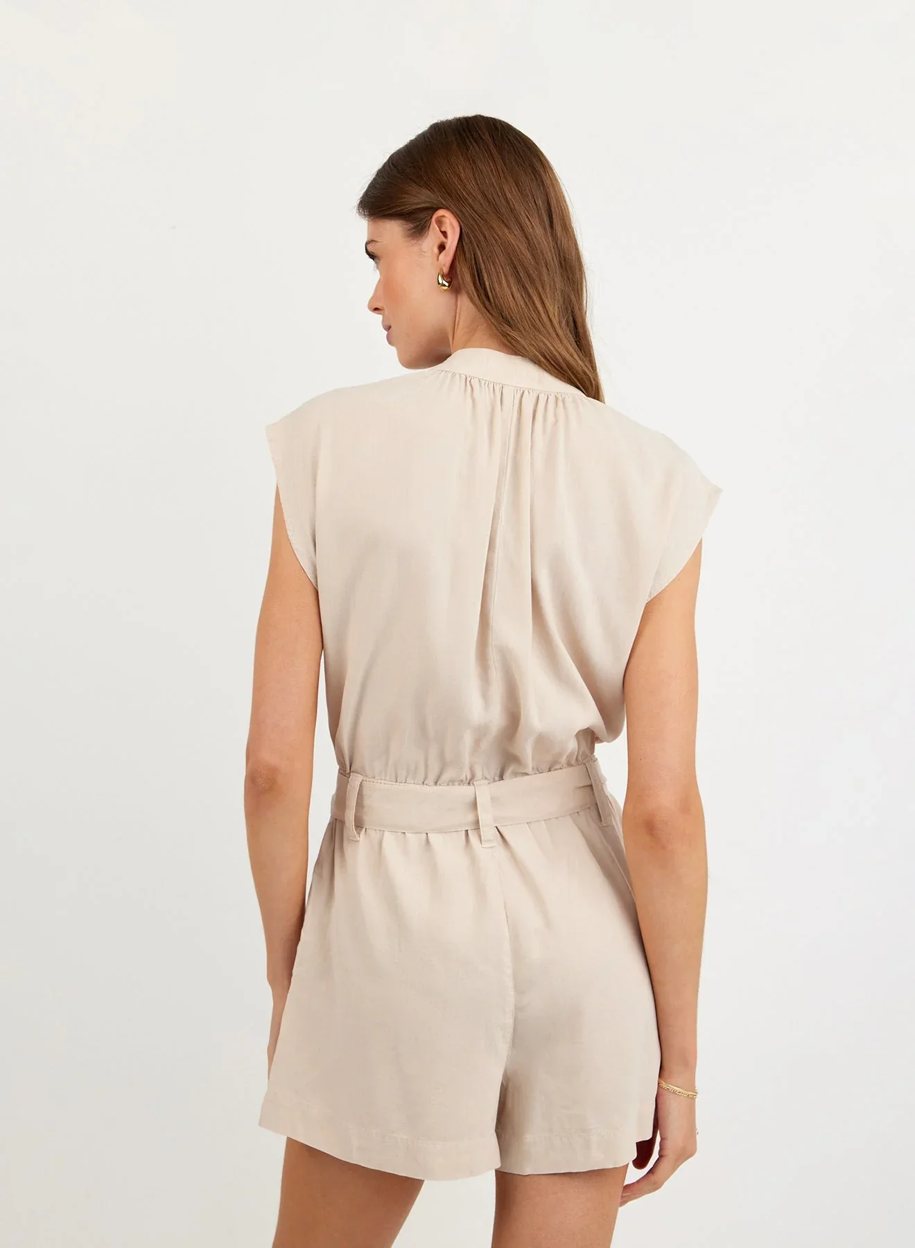 Cap Sleeve Pocket Romper - Image 4