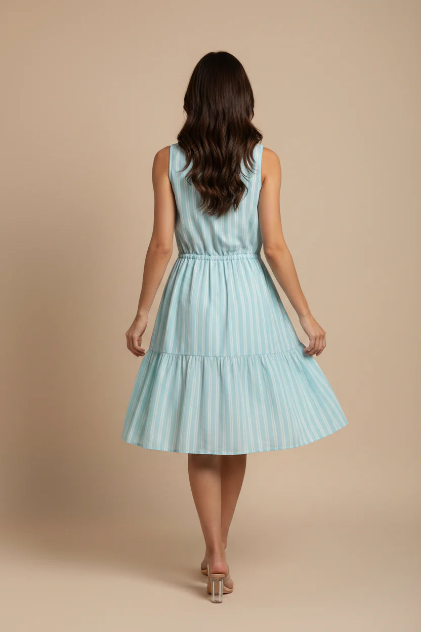 CAROL STRIPED DRESS - Image 8
