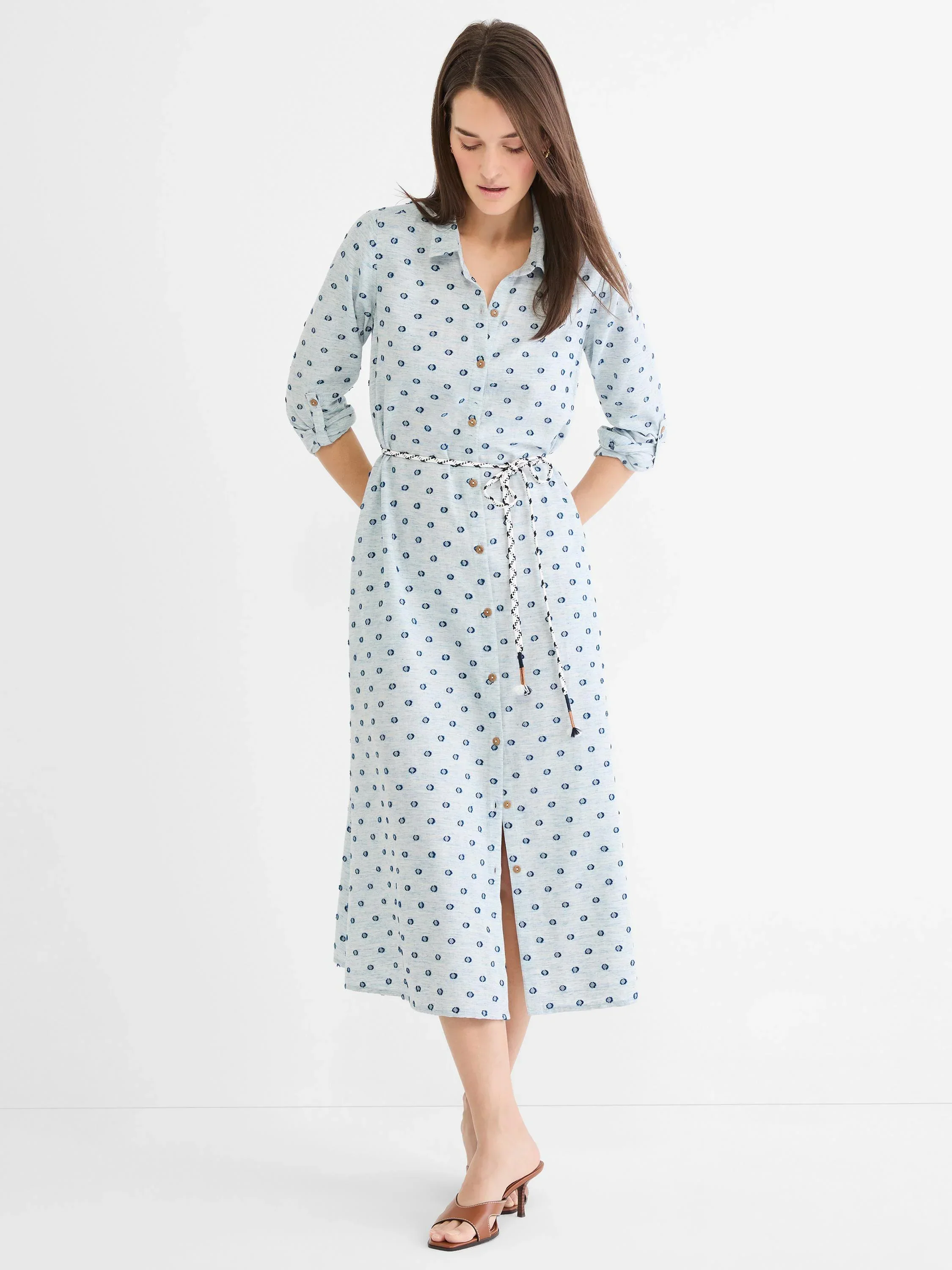 Clipped Dot Liana Shirt Dress