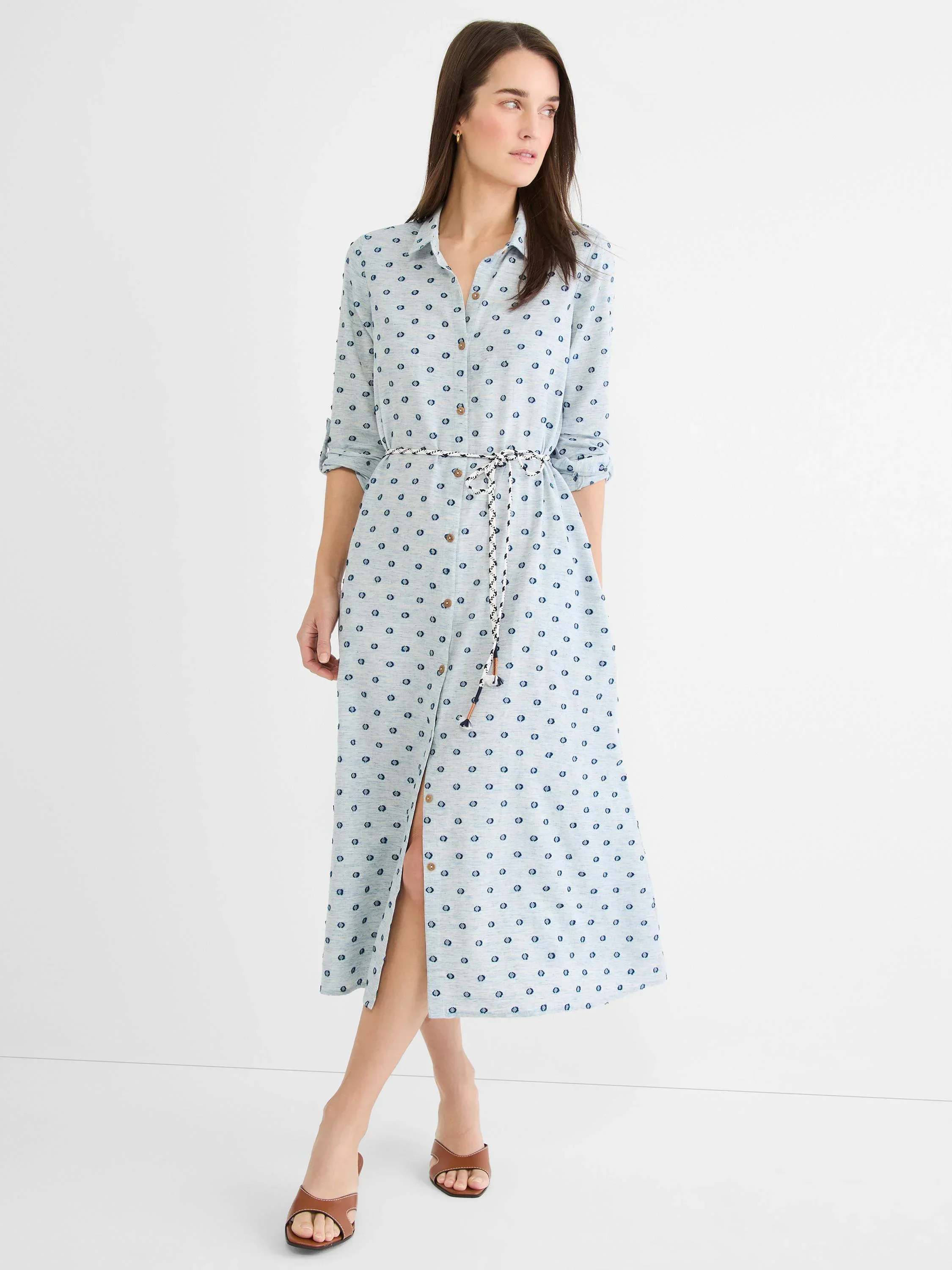 Clipped Dot Liana Shirt Dress - Image 4