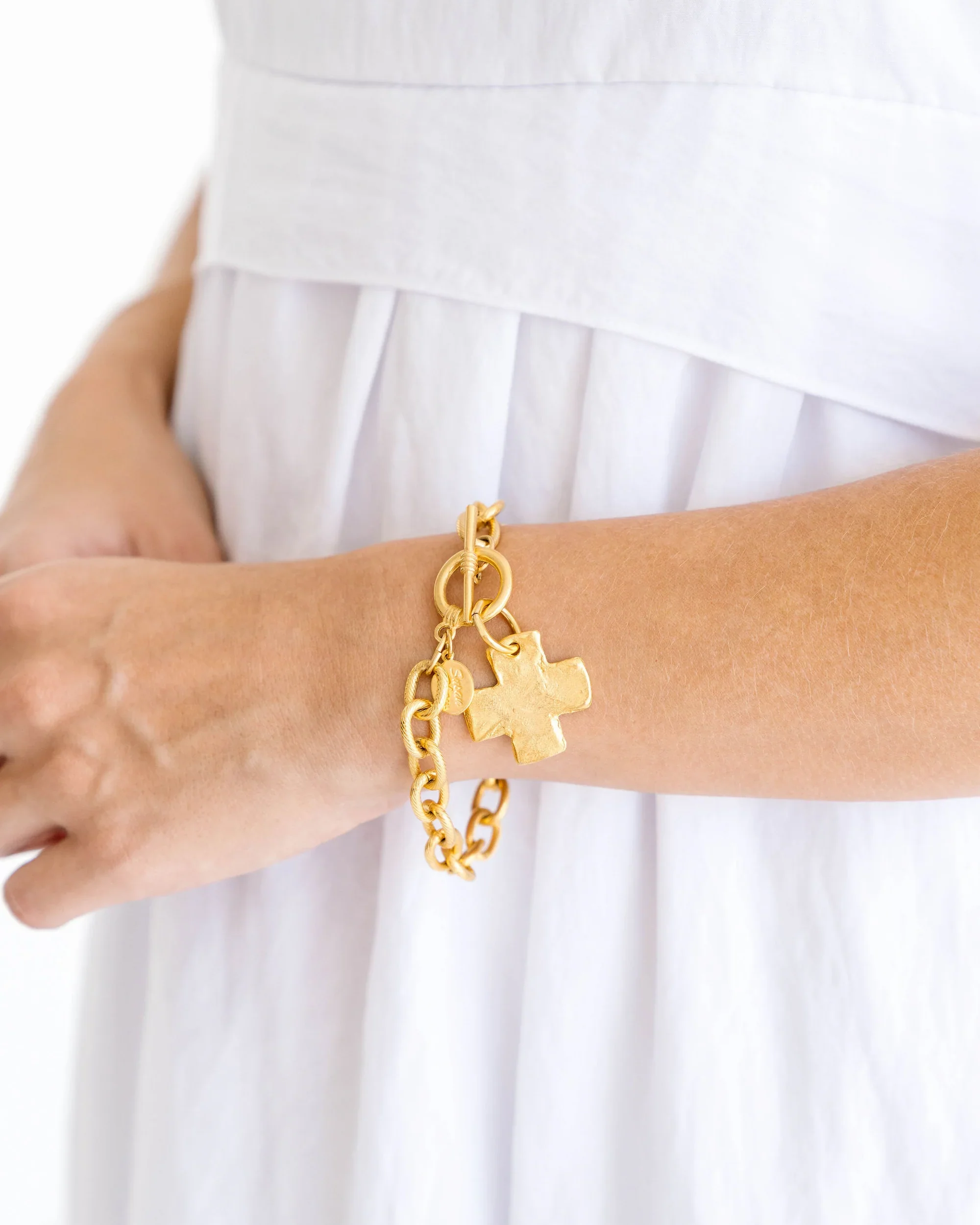 Cross Toggle Bracelet - Image 2