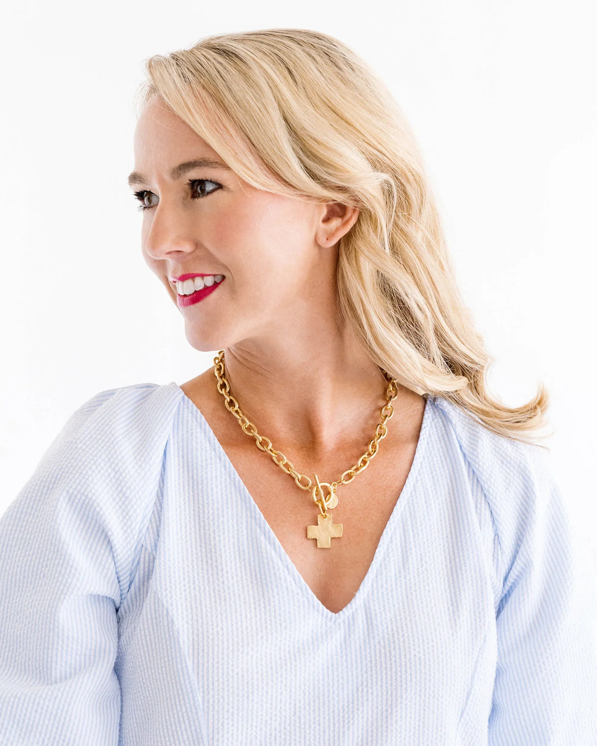 Cross Toggle Necklace - Image 2