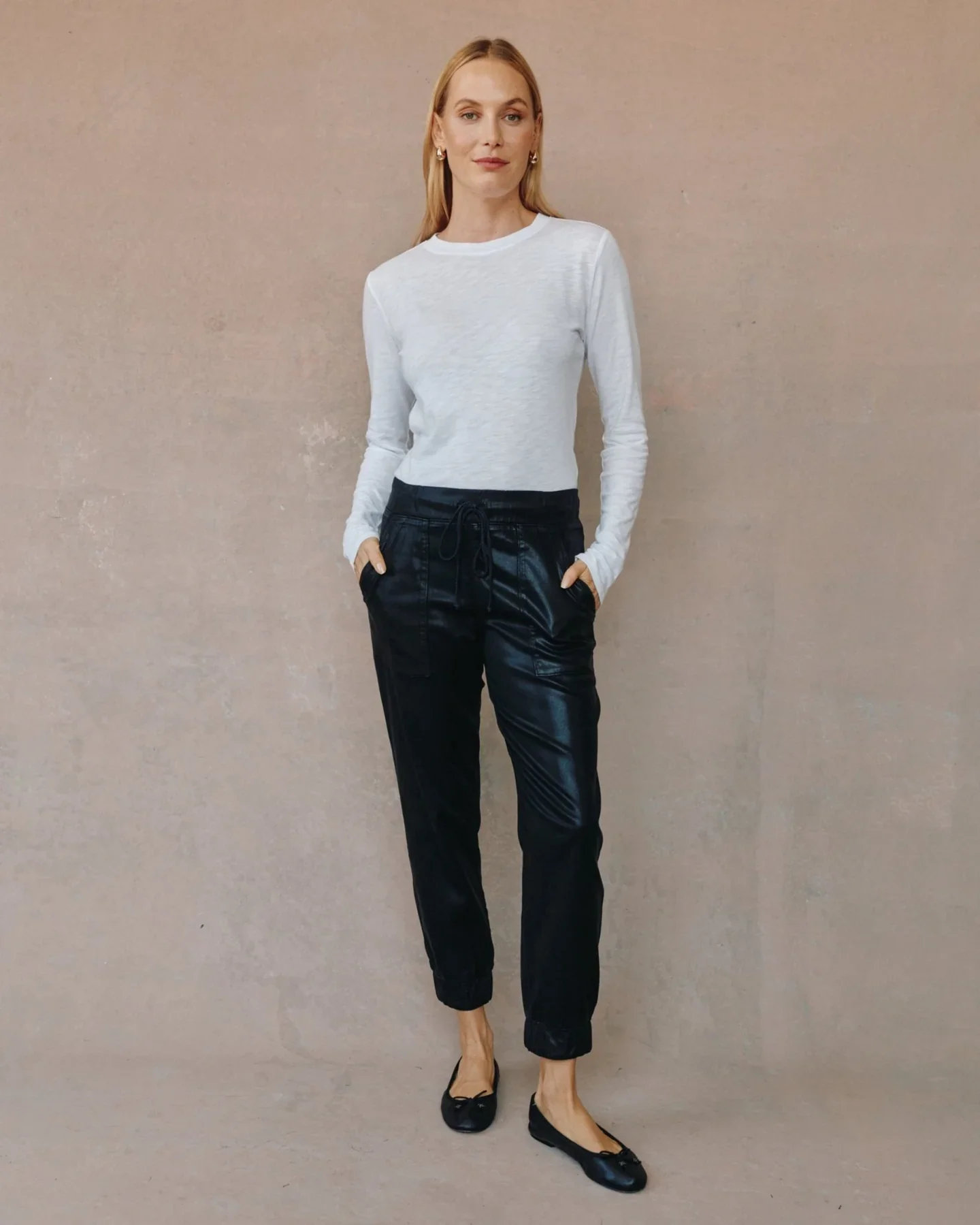 Faux Leather Chelsea Pocket Jogger - Image 4