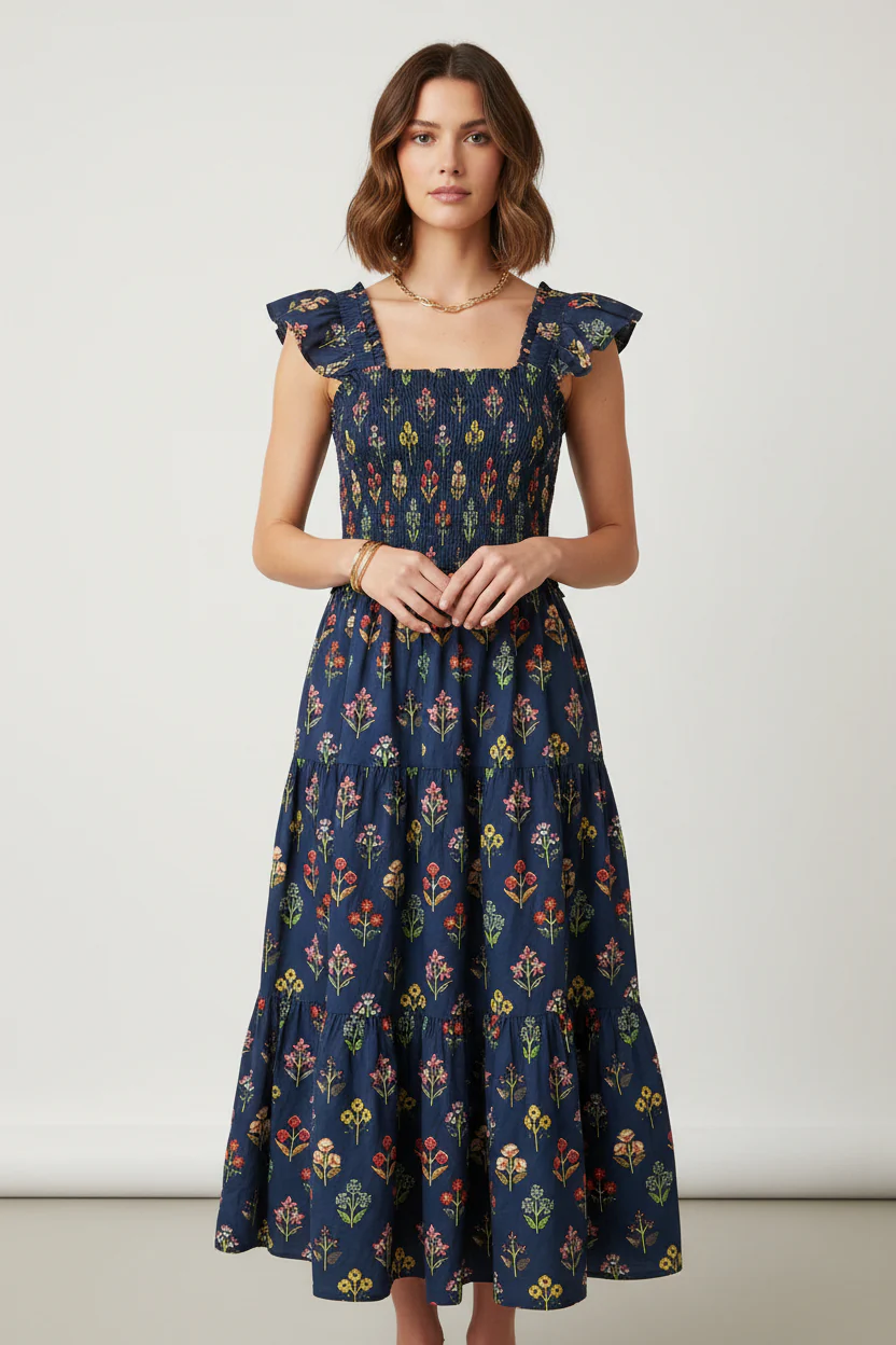 Flower Print Maxi