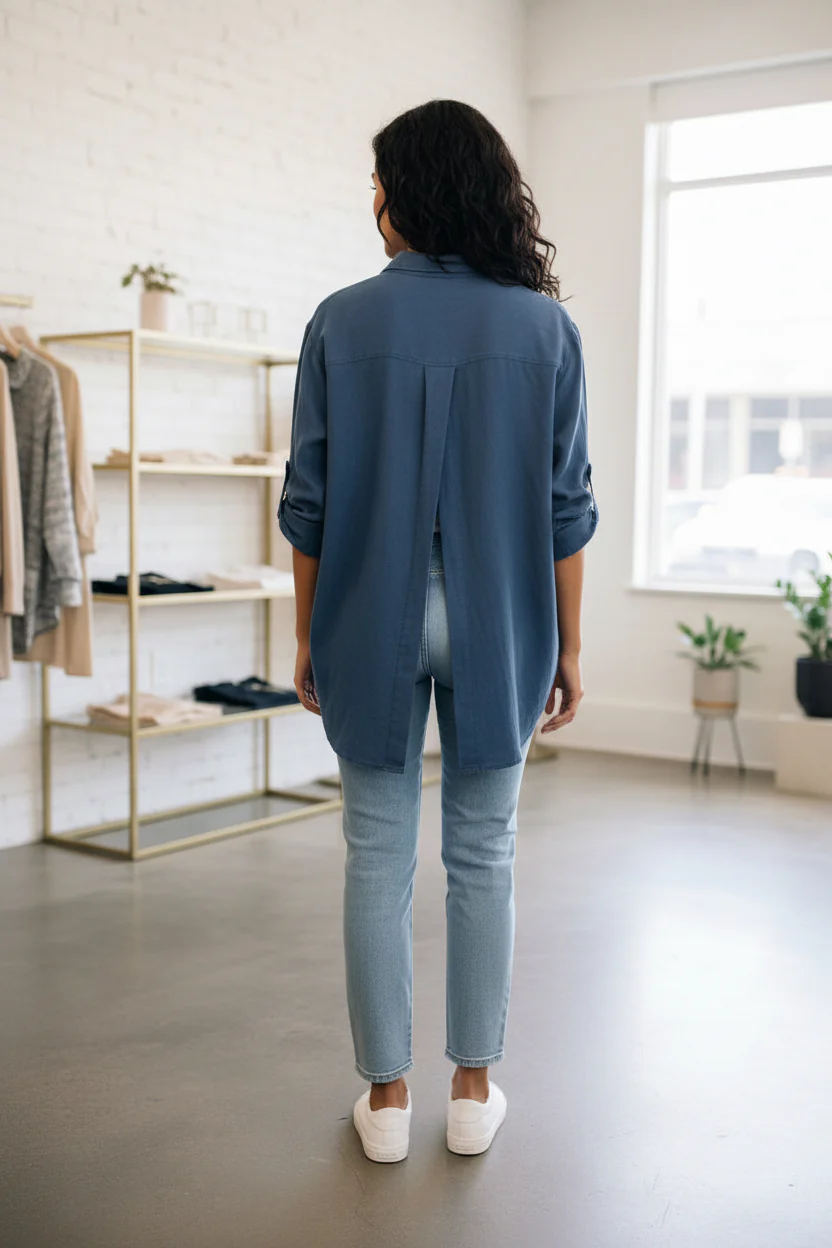 Split Back Button Down - Image 8