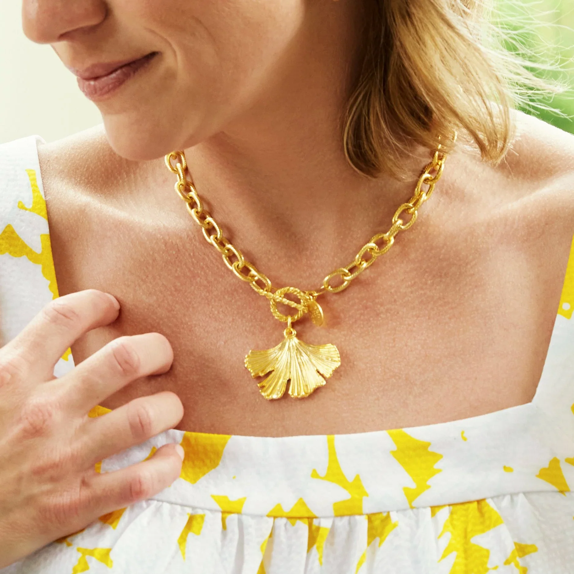 Ginkgo Toggle Necklace - Image 2