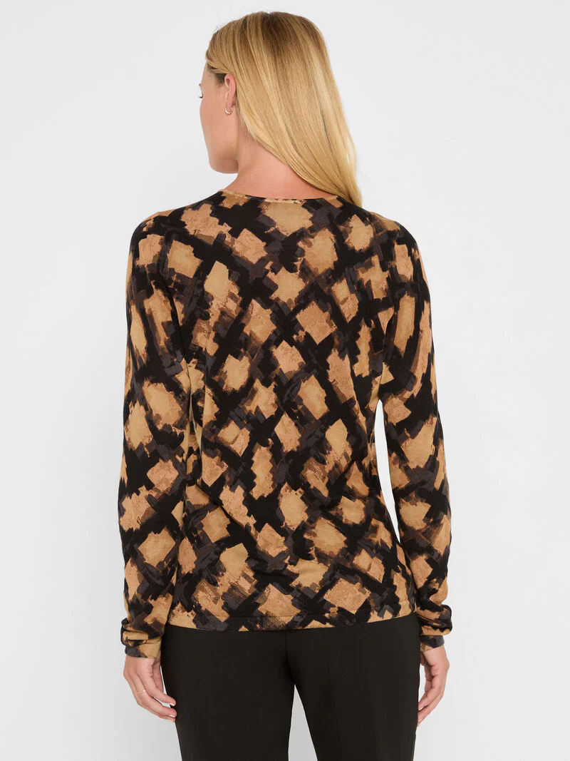 Glowy Check Sweater - Image 3