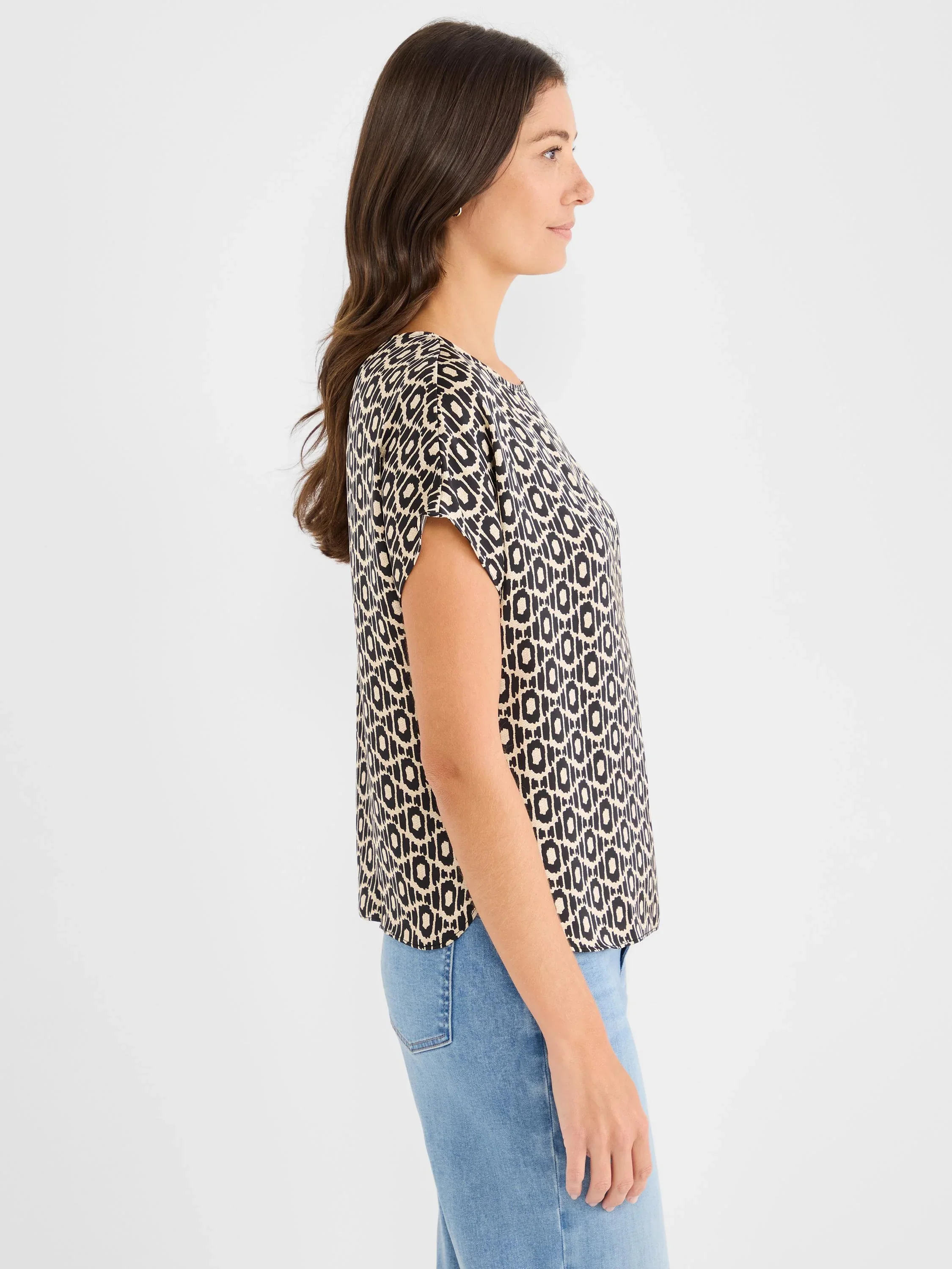 Lacy Diamonds Day Gloss Woven Tee - Image 3