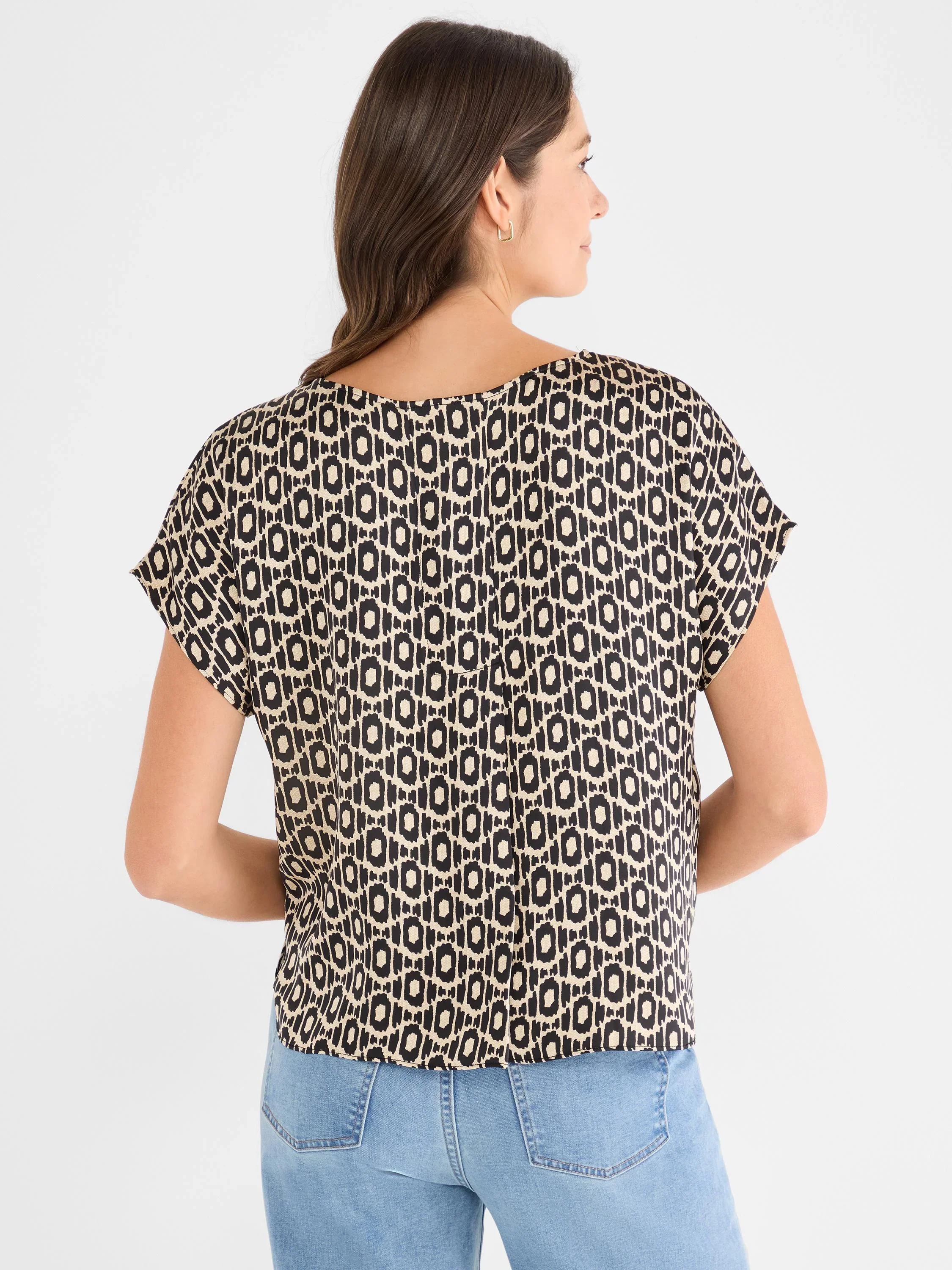Lacy Diamonds Day Gloss Woven Tee - Image 4