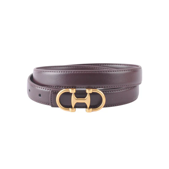 Leather Belt with Equestrian Buckle - Image 3
