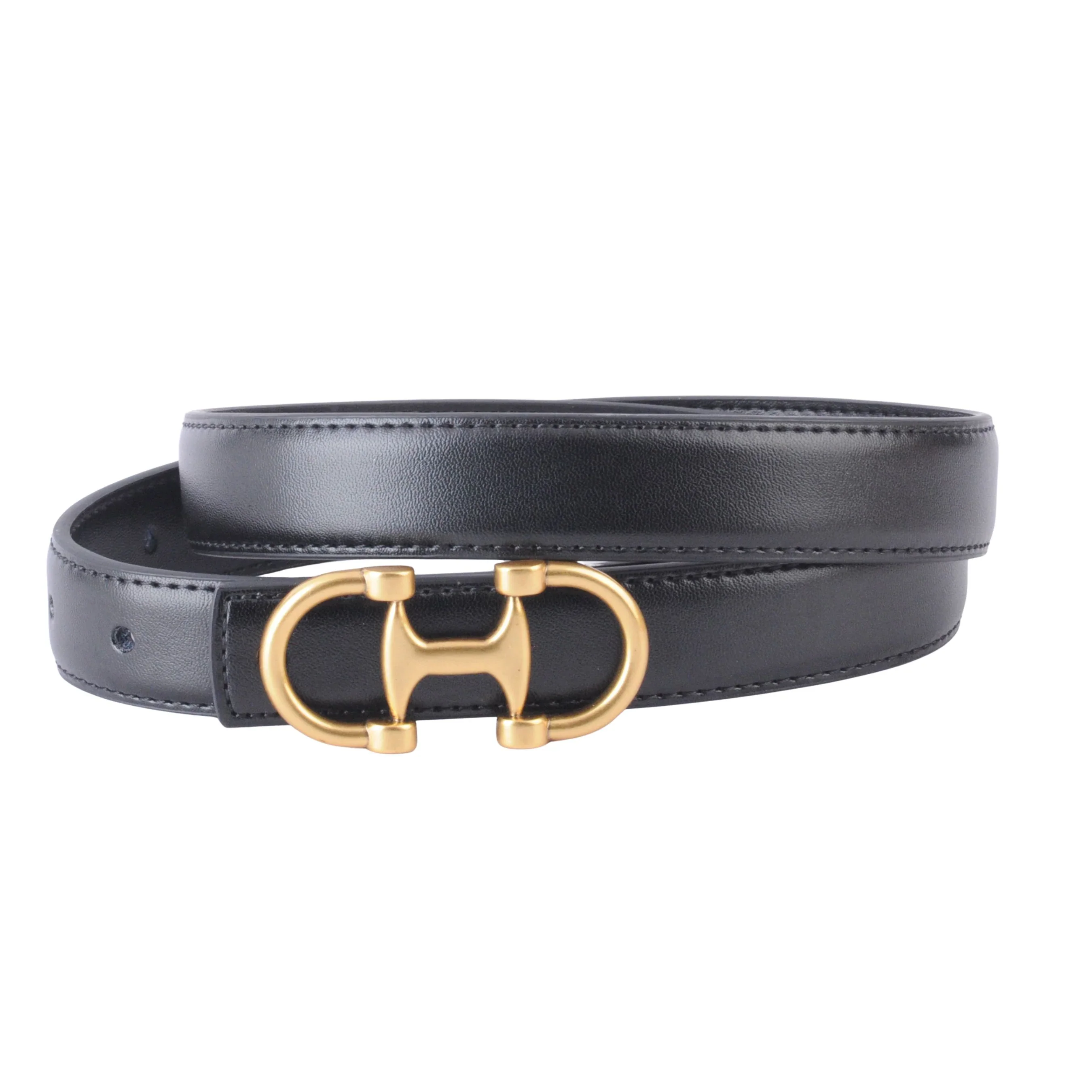 Leather Belt with Equestrian Buckle - Image 4