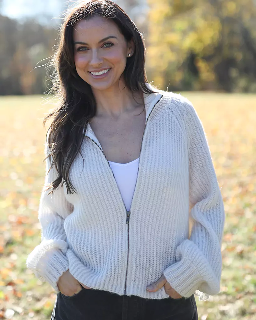 Leo Zip Cardi Chunky - Image 3