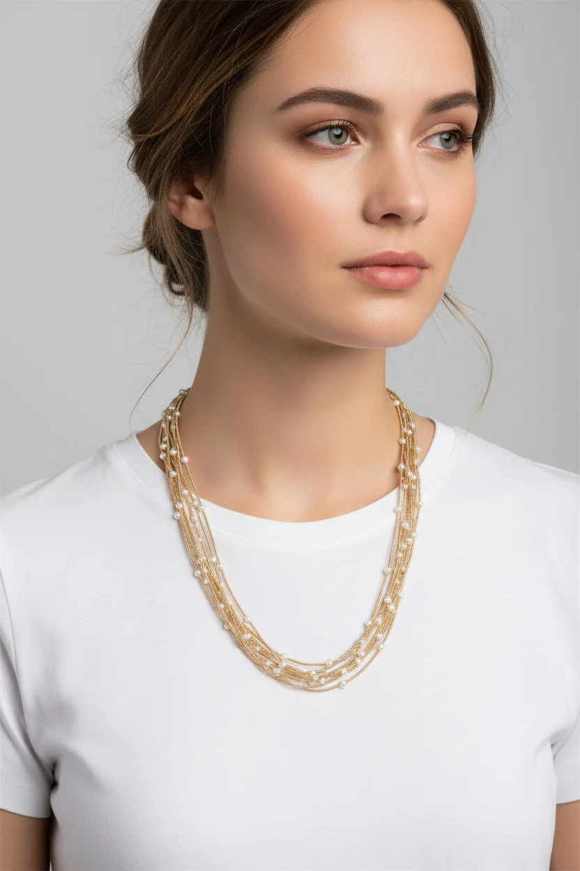 PEARL MULTI STRANDS NECKLACE