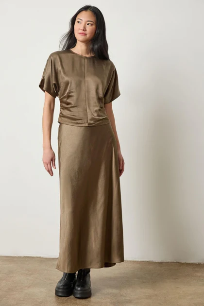 Satin Dolman Short Sleeve - Image 3