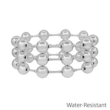 Set of 3 10mm Beaded Ball with Stretch Bracelet - Image 3