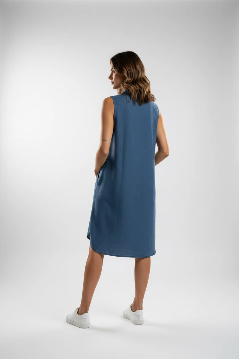 Sleeveless A-Line Dress - Image 11