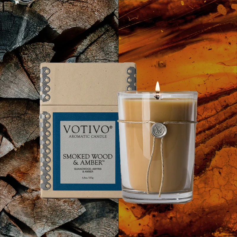 Smoke Wood and Amber Aromatic Candle - Image 2