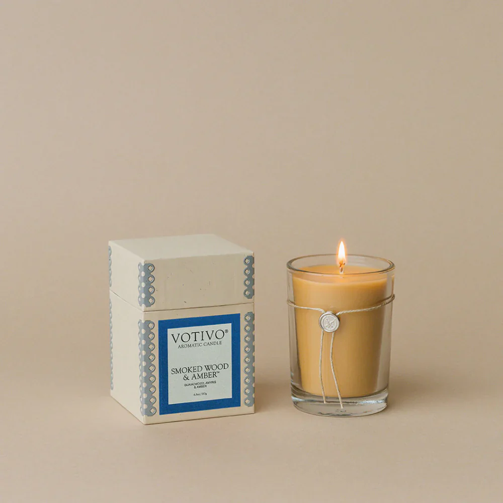 Smoke Wood and Amber Aromatic Candle - Image 3