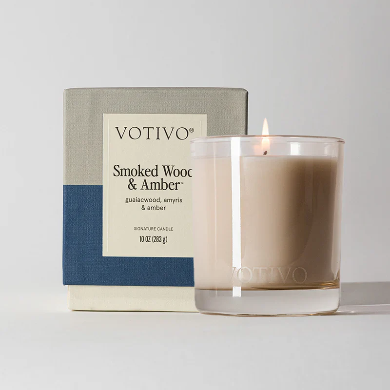 Smoked Wood and Amber 10oz Signature Candle