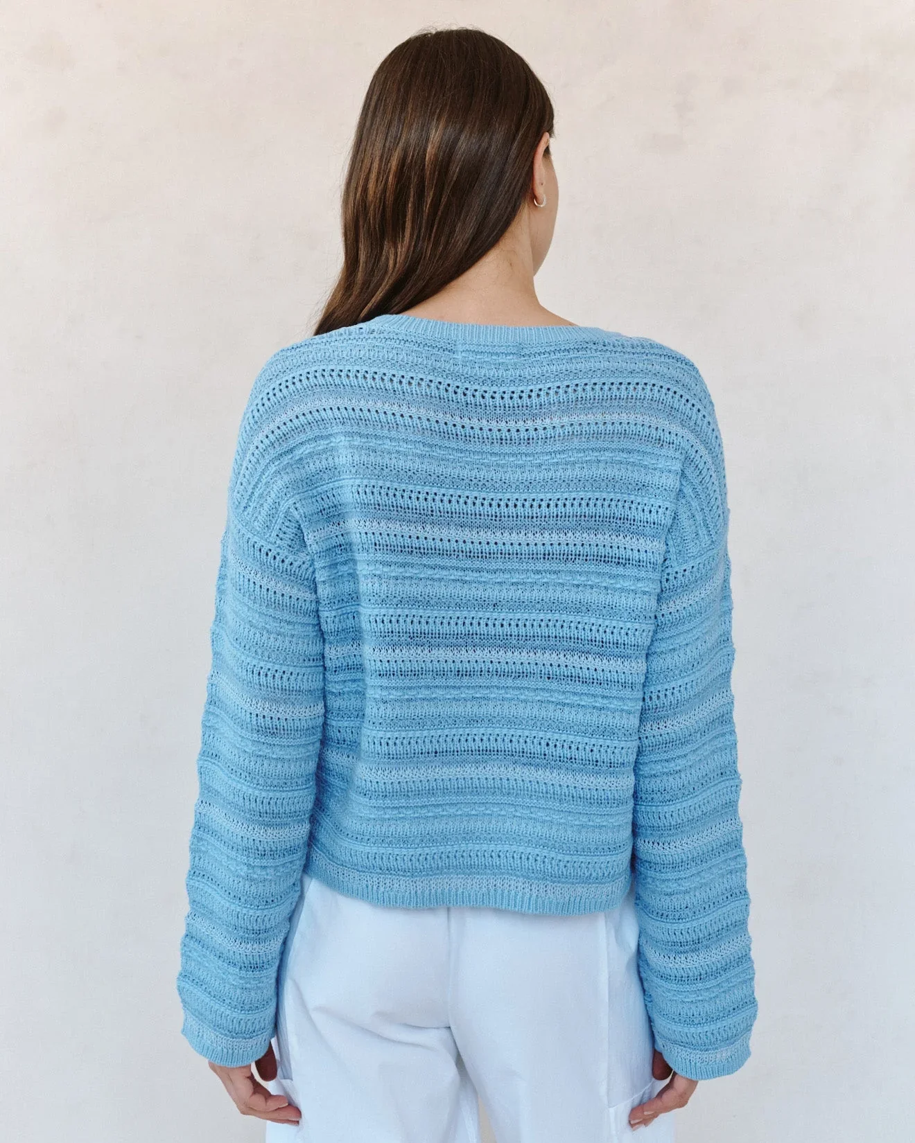 Textured Crew Neck Sweater - Image 4