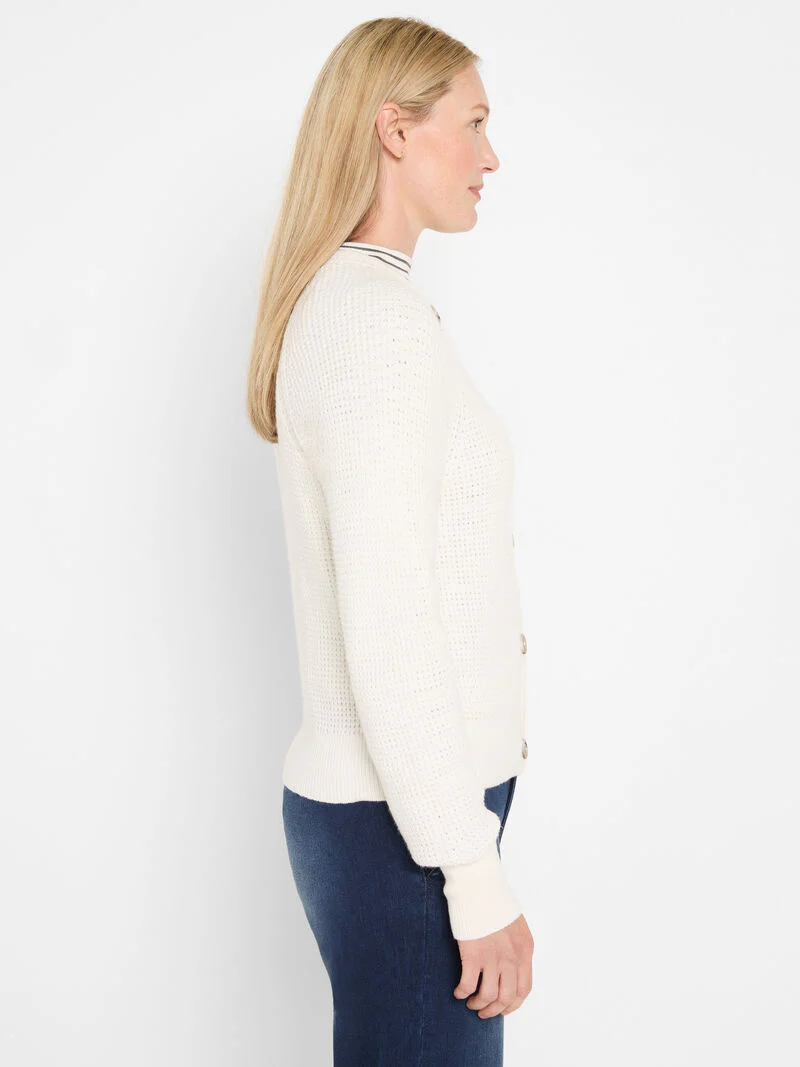 Waffle Tuck Cardigan - Image 3